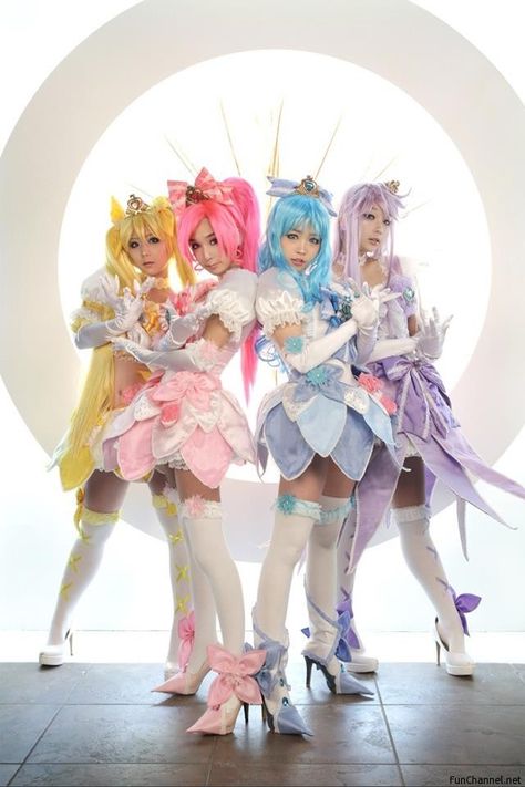 ハートキャッチプリキュア ブロッサム&マリン&サンシャイン&ムーンライト Precure Cosplay, Precure Anime, Cosplay Costumes For Women, Heartcatch Precure, Japanese Scenery, Catwoman Cosplay, Magical Girl Aesthetic, Woman Cosplay, Sailor Moon Cosplay