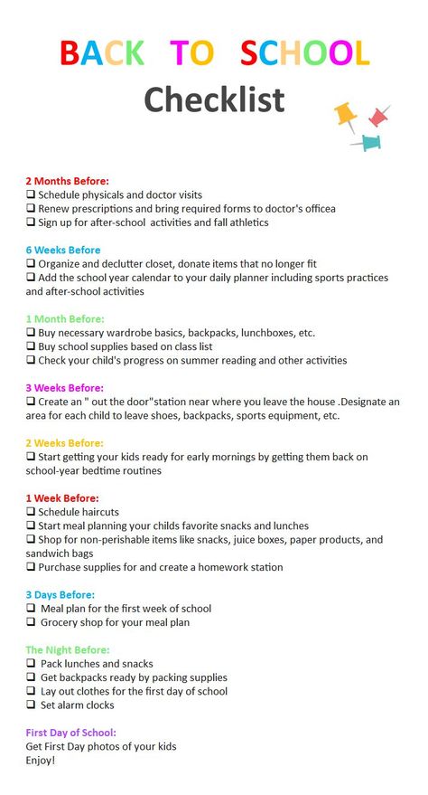 school checklist Thing To Do Before School Starts, 2 Weeks Before School Starts, Day Before School Checklist, The Week Before School Starts, To Do List Before School Starts, Night Before School Checklist, How To Be Ready For School, Back To School Ideas For Parents, Day Before First Day Of School