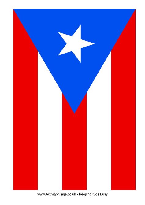 Download this free printable Puerto Rico template A4 flag, A5 flag, 8 and 21 flags on one A4page. Easy to use in your designs to make them country specific. Flag Room Decor, Pr Flag, Puerto Rico Map, Custom Dominoes, Spanish Flags, Puerto Rico Trip, Florida Flag, Flag Printable, Flag Template