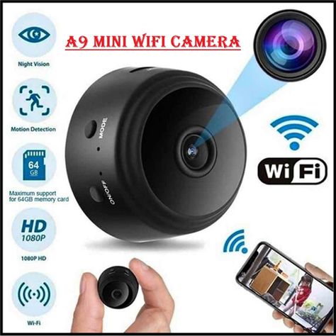 Mini Camera Mini Spy Camera, Camera Ideas, Tiny Camera, Hidden Spy Camera, Nanny Cam, Wireless Home Security Systems, Best Home Security, Wireless Home Security, Wireless Camera