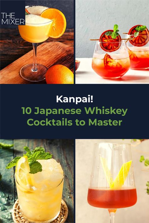 Japanese Whisky Cocktails, Japanese Whiskey Cocktail, Asian Cocktails, Alc Drinks, Fancy Cocktails Recipes, Japanese Cocktails, Japanese Whiskey, Paleo Drinks, Cocktail Recipes Whiskey