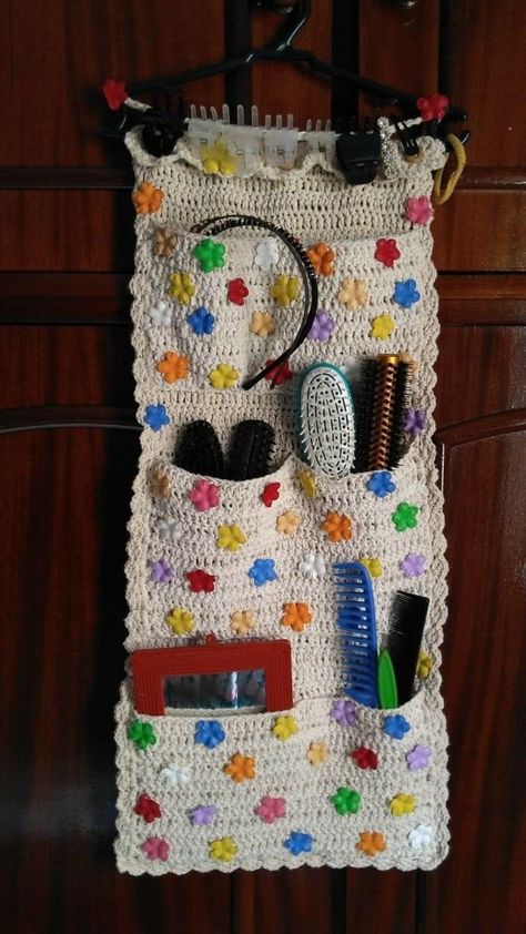 Crochet Clothes Organizer, Crochet Door Organizer, Crochet Wall Holder, Crochet Makeup Organizer, Crochet Wall Pouch, Crochet Organizer Bag, Crochet Yarn Organizer, Crochet Book Shelf, Crochet Bathroom Organizer