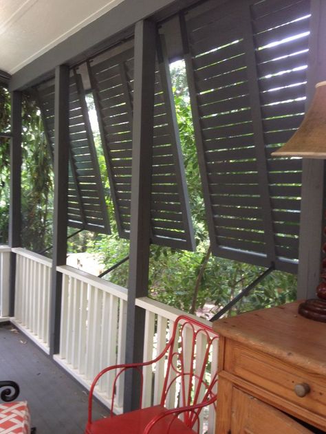 Porch Privacy, Porch Shades, Bahama Shutters, Privacy Ideas, Porch Kits, Deck Privacy, Porch Curtains, Porch Windows, Porch Columns