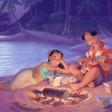 Nani And David, Disney Romance, Halloween Costumes Makeup, Disney Drawings, Lilo And Stitch, Dreamworks, Halloween Makeup, Halloween Costumes, Romance