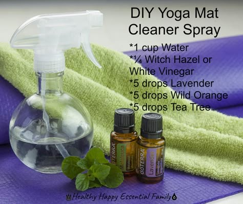 Yoga Mat Cleaner Essential Oils, Diy Yoga Mat Cleaner Essential Oils, Yoga Mat Spray Essential Oils, Yoga Mat Essential Oil Spray, Homemade Yoga Mat Cleaner, Yoga Mat Spray Diy, Diy Yoga Mat Cleaner, Melaleuca Essential Oil, Yoga Mat Spray