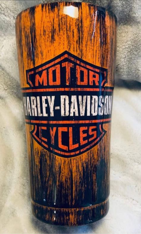 Harley Davidson Tumbler Ideas For Men, Motorcycle Tumbler Ideas, Sublimation Tumbler Ideas For Men, Harley Davidson Tumbler Ideas, Men’s Tumbler Ideas, Tumbler Designs For Guys, Mens Tumbler Cup Ideas, Distressed Tumbler, Resin Cups