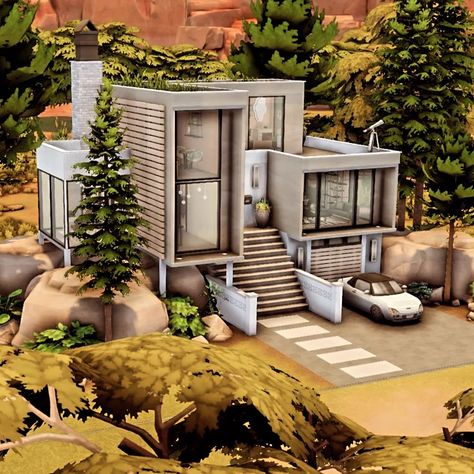 Hello Lovelies❤️ 🌟 Tomorrow is the big day! 🌟 I’m super excited to announce my latest build called "Elegance" 🏡✨This modern house is perfect for a single Sim or a couple and offers everything you could dream of. 💕 Upstairs, you'll find a stylish living space with modern furnishings, while the basement features a luxurious sauna—ideal for unwinding after a long day. 🧖‍♀️🔥 I hope you all love it as much as I do! Stay tuned for the Gallery tomorrow! 🙌 EA ID #Juliee86 #SimsLife #NewHome #Un... Sims 4 Big Modern House, Sims 4 Modern Build, Sims4 Modern House, Sims 4 Big House, Modern House Layout, Sims Rooms, Sims 4 Modern House, Big Modern Houses, Sims 4 Houses Layout