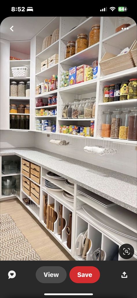 Walk In Pantry Ideas Layout, Walk In Pantry Ideas, Narrow Pantry, Pantry Renovation, Pantry Closet Design, Pantry Layout, Dream Pantry, Pantry Inspiration, House Pantry