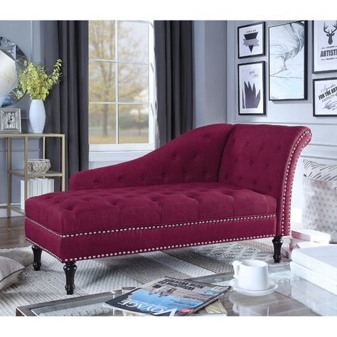 Deedee Chaise Lounge Bedroom Couch Ideas, Couch Design, Chaise Lounge Sofa, Chaise Lounger, Storage Chaise, Secret Storage, Living Room Sofa Design, Bedroom Bed Design, Furniture Of America