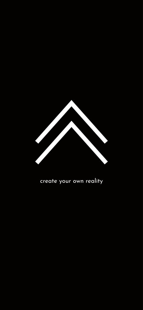 Aesthetic Symbol Tattoo, Create Reality Tattoo, Viking Tattoo Create Your Own Reality, Symbol With Deep Meaning, Viking Symbol Create Your Own Reality Tattoo, Create Own Reality Tattoo, Minimal Black Wallpaper Aesthetic, Minimal Tattoo With Deep Meaning, Make Your Own Reality Tattoo