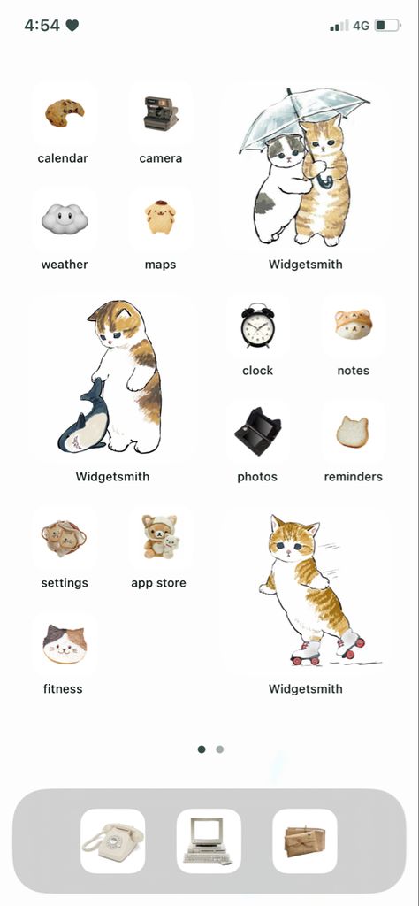 Cat Themed Phone Layout, Cat Iphone Layout, Cat Homescreen Layout, Cat Phone Layout, Cat Phone Theme, Cat Themed Phone, Cat Homescreen, Cat App, Iphone Themes