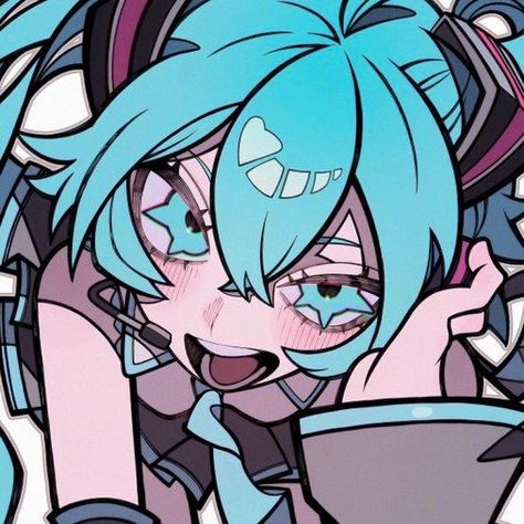 Miku Hatsune Chibi, Miku Hatsune Vocaloid, Dessin Adorable, Cute Profile Pictures, Funky Art, الرسومات اللطيفة, Cute Doodles, Cartoon Art Styles, Hatsune Miku