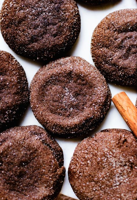 Gooey Chocolate Desserts, Bakers Menu, Chocolate Snickerdoodles, Snickerdoodles Recipe, Winter Baking, Spring Baking, Snickerdoodle Recipe, Chocolate Cookie Dough, Double Chocolate Chip Cookies