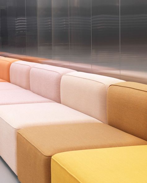 We are LOVING this color way...soft pinks and 70's inspired oranges and mustard tones | Normann Copenhagen for Kinfolk Norman Copenhagen, Used Office Furniture, Karim Rashid, Innovative Furniture, Interior Products, Well Well, Office Seating, Normann Copenhagen, Museum Of Modern Art