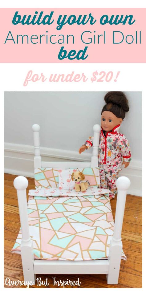 Diy Doll Bed, American Girl Beds, Doll Bed Diy, American Girl House, American Girl Doll Bed, American Girl Furniture, Baby Doll Bed, American Girl Doll House, American Girl Diy