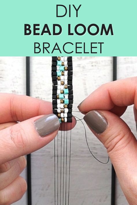 Beaded Loom Bracelets Tutorial, Diy Bead Loom Bracelet, Bracelet Loom Tutorial, Woven Beaded Bracelets Diy, Beadwork Bracelet Tutorial, Bead Loom Patterns Beginner Tutorial, Diy Miyuki Bracelet, Diy Bead Looms, How To Make Loom Bracelets