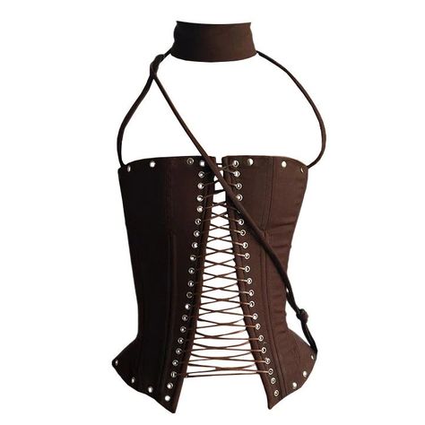 Cowboy Top, Corset Brown, E Girl Clothes, Brown Corset, Lace Up Corset, Hold Me Tight, E Girl, Cute Crop Tops, Dolce E Gabbana