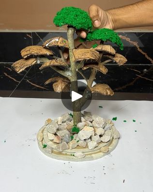 Recycled Tree Craft, Coconut Shell Art, Waste Out Of Best, How To Make Trees, Coconut Shell Crafts, Coconut Shells, Best Out Of Waste, Tree Crafts, Shell Art