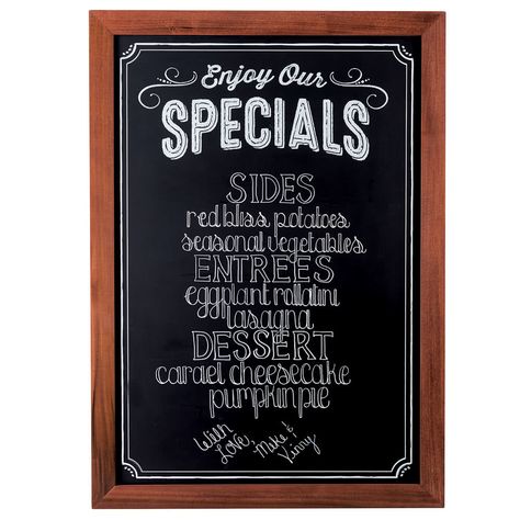 Chalkboard Specials, Chalkboard Menu Board, Chalkboard Restaurant, Cafe Board, Specials Board, Cafe Chalkboard, Blackboard Menu, Blackboard Art, Grilling Menu