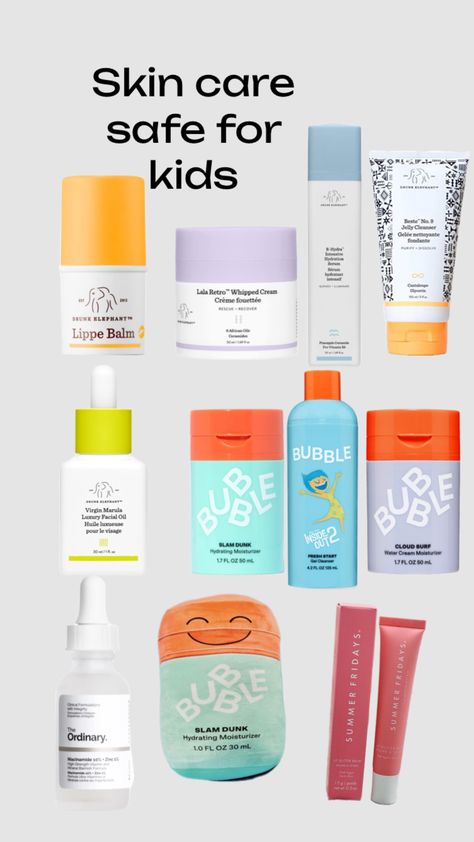 Skincare safe for kids 👧🏾!!!🤍 Kids Skin Care, Safe Makeup, Sephora Skin Care, Skin Shine, Safe Skincare, Perfect Skin Care Routine, Pretty Skin Care, Skin Care Items, Pretty Skin