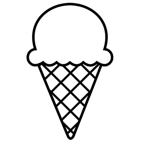 Ice Cream Outline, Ice Cream Clip Art, Cream Clip, Art Outline, Ice Cream Clipart, Clipart Black And White, Activities For Kids, Ice Cream, Clip Art