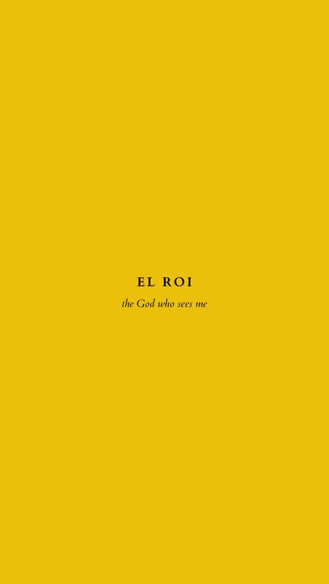 El Roi The God Who Sees Me, El Roi Tattoo, The God Who Sees Me, God Who Sees Me, The God Who Sees, God Who Sees, Screen Savers, Tattoo Designs, Tattoos