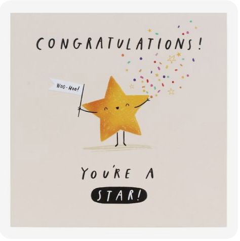 Congratulations Watercolor, Congrats Quotes, Colourful Confetti, Face Holding, Congratulations Quotes, Kids Wraps, Congrats Card, Yellow Star, Woo Hoo