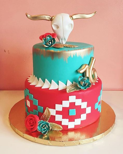 Aztec Birthday Cake, Bachlorette Cakes, Country Birthday Cakes, Boho Cakes, Western Theme Cakes, Western Birthday Cakes, Cowgirl Birthday Cakes, Horse Cakes, Cowboy Cake