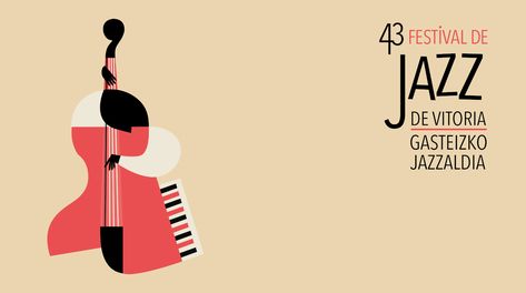 Festival Jazz Vitoria on Behance Jazz Animation, Jazz Illustration, Animated Type, Festival Branding, Animation Types, Direction Graphic Design, Illustration Adobe Illustrator, Jazz Festival, Study Abroad