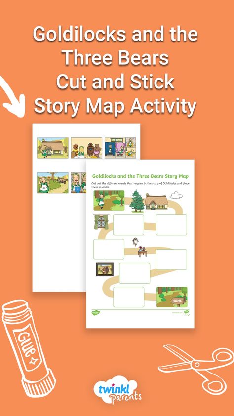 Fairy Tale Activities, Traditional Tales, The Three Bears, Goldilocks And The Three Bears, Map Activities, Three Bears, Story Map, Map Design, Fairy Tales