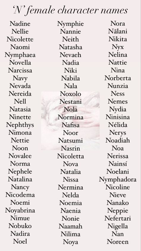 M Female Names, Goth Female Names, Fictional Character Name Ideas, Female Main Character Names, Fictional Characters Names, Female Character Name Ideas, Dnd Names Female, N Name Letter, Cool Female Names