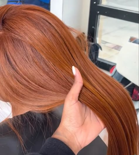 Ginger Hair With Blonde Highlights Black Women, Copper Ombre Hair, Black Women Hair Color, Hair Stripes, Pressed Natural Hair, Silk Press Natural Hair, Black Ponytail Hairstyles, Ginger Hair Color, Dyed Natural Hair