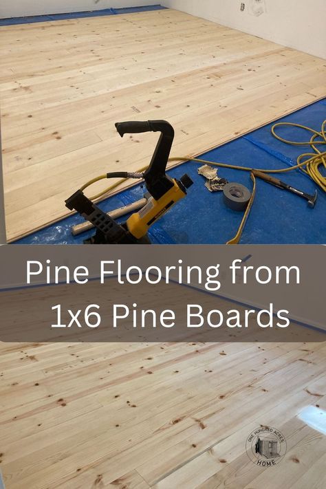 Pine Wood Floors, Cheap Wood Flooring, Pine Wood Flooring, Pine Flooring, Diy Wood Floors, Mobile Home Renovations, Diy Kitchen Backsplash, Cheap Flooring, Floor Insulation