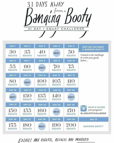 31 Day Challenge, Squat Challenge, 30 Day Fitness, Can't Stop Won't Stop, Popular Workouts, I Work Out, Get In Shape, Workout Challenge, Fitness Diet