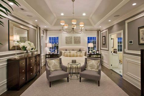 Luxurious Master Bedrooms, Narrow Bedroom, Bedroom With Sitting Area, Beautiful Bedrooms Master, Luxe Bedroom, House Ceiling Design, Luxury Bedroom Design, Luxury Bedroom Master, Tray Ceiling