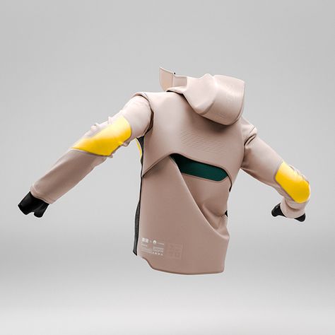 TERRACROSS / UNIQLO Utility Jacket and Innerwear on Behance Soft Goods Design, Vray Render, 3d Fashion, Cyberpunk Fashion, Marvelous Designer, Fashion Graphic Design, Futuristic Fashion, Tech Fashion, Fashion Graphic