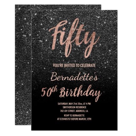 Rose Gold Foil Invitations, Glam Invitation, Modern Birthday Party, 30th Birthday Party Invitations, 40th Birthday Party Invites, Gold Foil Invitation, 21st Birthday Invitations, Birthday Roses, 31st Birthday