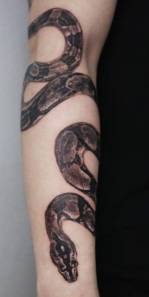 Bush Viper Tattoo, Python Snake Tattoo, Boa Constrictor Tattoo, Snake Tattoos Arm Wraparound, Snake Tattoo Sleeve, Collarbone Snake Tattoo, Ball Python Tattoo, Snake Around Arm Tattoo, Snake Sleeve Tattoo