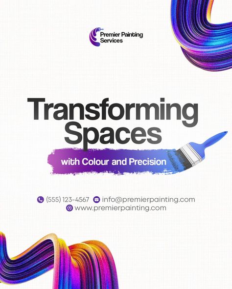 What does transformation mean to you? Everyone has different meaning and interpretation of what transformation is and is not. Well for Premier Painting Services transforming a house, building or office into a more colourful setting is their definition of transformation. With the right amount of colours and precision, you can transform an ordinary house into an extraordinary one. ... Hello fellas... I'm hear again with another one (as DJ Khaled would say). Do let me know what you think of Paint Ads, Ordinary House, Paint Poster, Christian Graphic Design, Graphic Design Quotes, Social Media Branding Design, Not Well, Different Meaning, Social Media Advertising Design