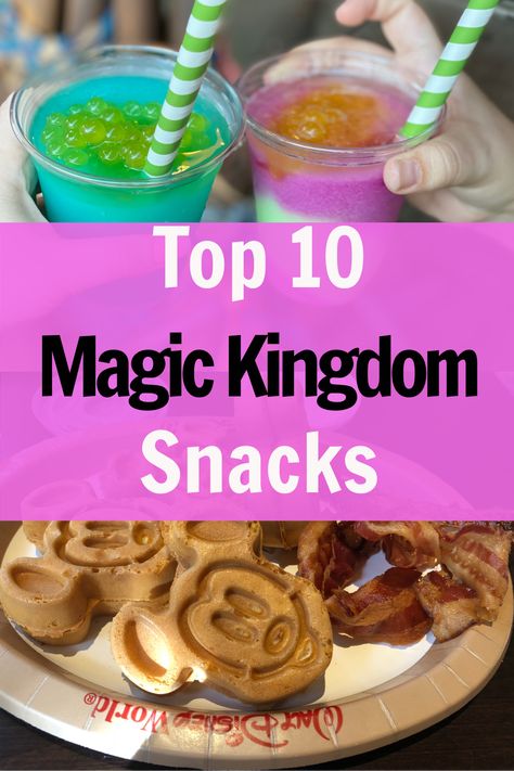 Best Disney Food, Disney Dessert Recipes, Best Disney World Food, Magic Kingdom Snacks, Magic Kingdom Orlando, Magic Kingdom Food, Disney Foods, Sweat Treats, Disney World Secrets