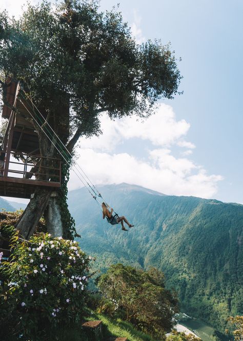 Tips For Visiting The Swing At The End Of The World In Baños, Ecuador Travel Highlight, Ecuador Travel, Suzuki Vitara, Adventure Guide, The End Of The World, Mountain Road, Travel South, South America Travel, Quito