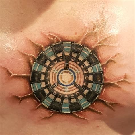 Man Chest, Iron Man Tattoo, Iron Man Arc Reactor, Man Tattoo, Irish Tattoos, Arc Reactor, Light Tattoo, Marquesan Tattoos, Mens Shoulder Tattoo