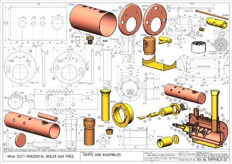 3.5" horiz boiler Miniature Steam Engine, Mini Steam Engine, Live Steam Models, Wedding Coloring Pages, Solidworks Tutorial, Ship In Bottle, Steam Engine Model, Steam Projects, Rocket Design