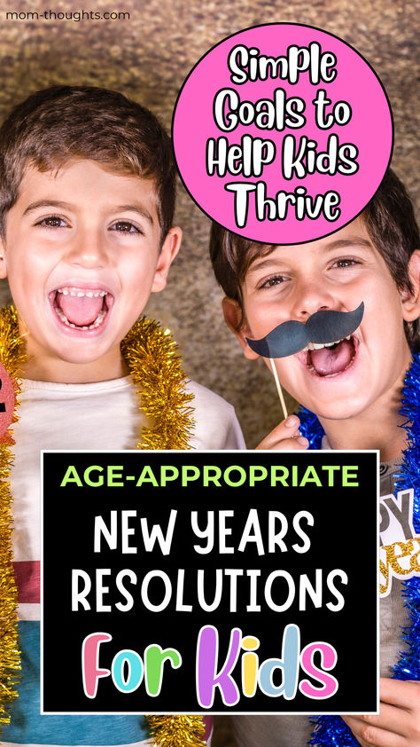 new years resolutions for kids Kid Goals For New Year, New Years Resolutions For Kids, New Year Resolution Template, Resolutions For Kids, Goal Setting For Kids, Simple Goals, Disrespectful Kids, Parenting Hacks Toddlers, Newborn Advice