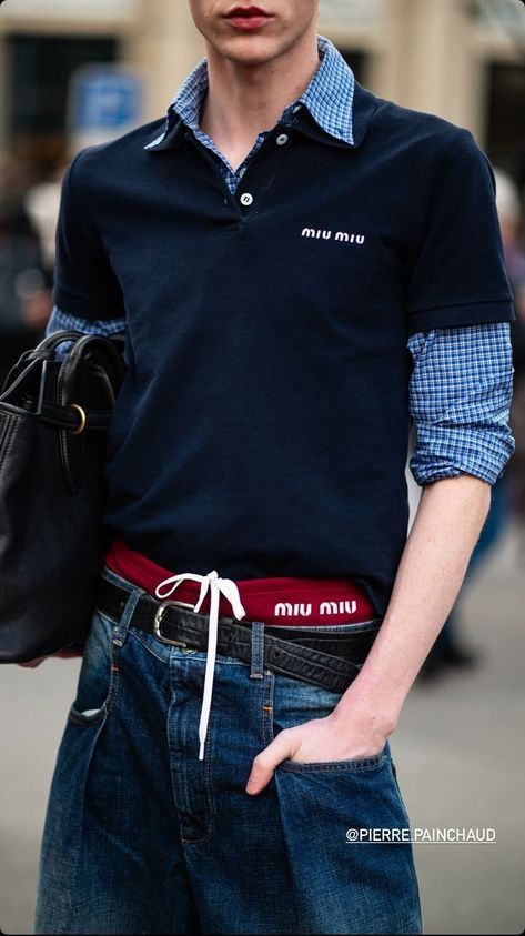 Miu Miu Outfit Men, Miu Miu Boy Aesthetic, Miu Miu Boy, Miu Miu Men, Autumn Fits, Guys Clothing Styles, Mens Outfit Inspiration, Cool Fits, Streetwear Men Outfits