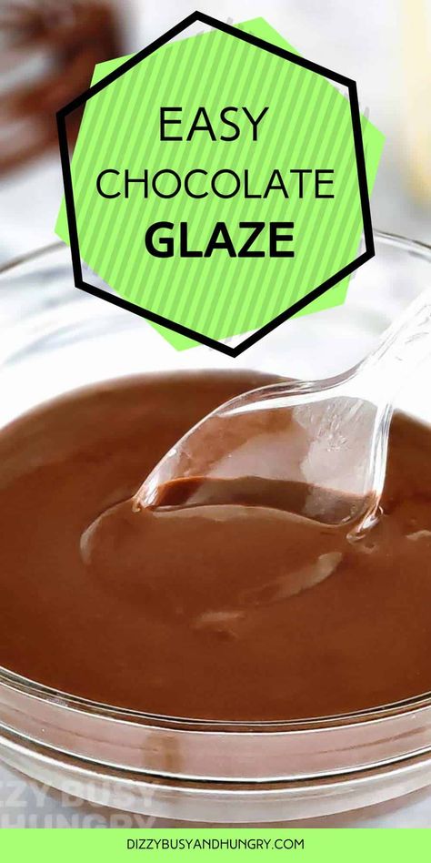 Make this super Easy Chocolate Glaze using powdered sugar and take your desserts to the next level! This luscious chocolate glaze can easily be made with simple pantry staples and has a velvety smooth texture. Combine cocoa, sugar, milk, and vanilla for a harmonious blend of decadent flavors to drizzle over all your favorite treats. With just a whisk and a few minutes, you can create the perfect finishing touch chocolate glaze for any dessert! Chocolate Drizzle For Cake, Chocolate Glaze For Bundt Cake, Basic Desserts, Easy Chocolate Icing Recipe, Easy Chocolate Glaze, Chocolate Drizzle Cake, Glazed Icing Recipe, Easy Icing Recipe, Chocolate Glaze Recipes