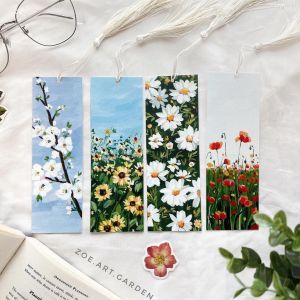 Flowers Bookmarks, Nature Paintings Acrylic, Bookmark Art, Cute Easy Paintings, Handmade Bookmarks Diy, Penanda Buku, Oil Painting For Beginners, Creative Bookmarks, Flower Bookmark