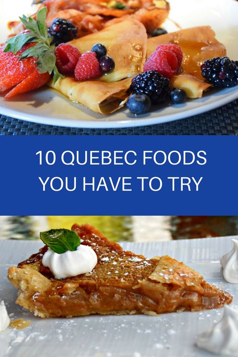 Traveling Canada? While In Canada, make sure you visit In Quebec and try these incredible local Quebec foods! Canada food guide, Quebec food guide, things to do in Quebec Acadian Food, Quebec Food, Canadian Foods, Food Monster, Montreal Travel, Quebec City Canada, Foods To Try, Canada Food, Canada Quebec