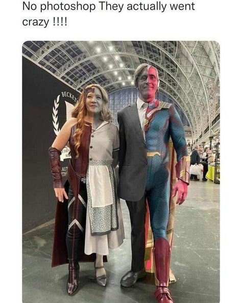 Rick Astley, Marvel Avengers Funny, Wanda And Vision, Fantasias Halloween, Amazing Cosplay, Marvel Jokes, Avengers Funny, Marvel Funny, Marvel Memes