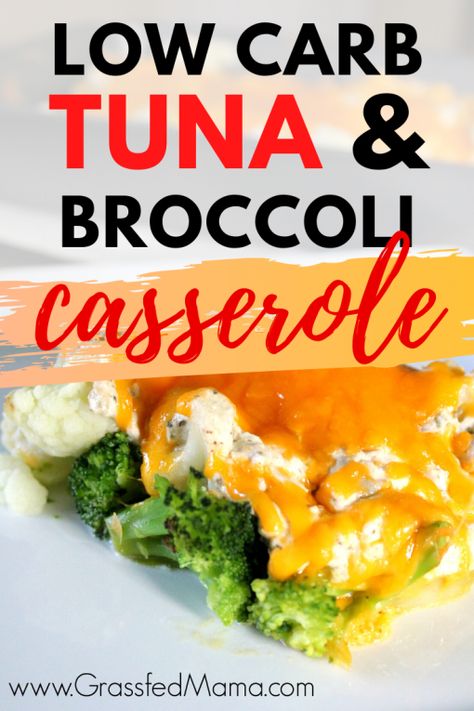 Tuna Broccoli Casserole, Can Tuna Recipes Healthy, Low Carb Tuna Casserole, Keto Tuna Casserole, Tuna Broccoli, Low Carb Cauliflower Recipes, Healthy Tuna Recipes, Salmon Casserole, Low Carb Broccoli